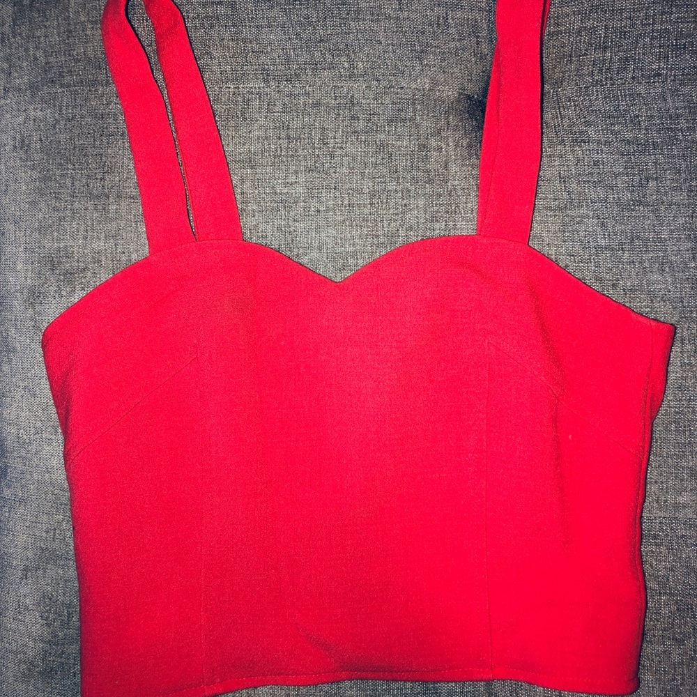 hot pink crop top